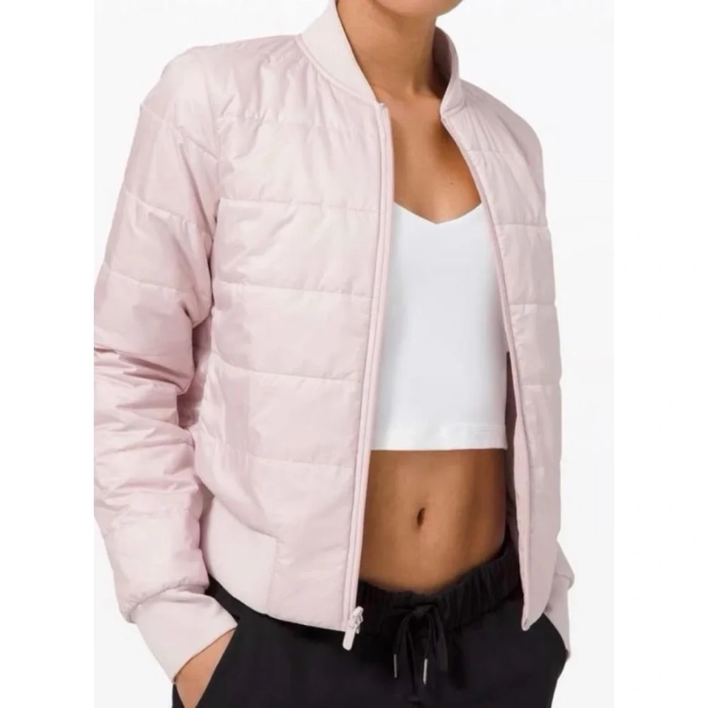 Lululemon Pink Bomber Jacket - Picture 1 of 9